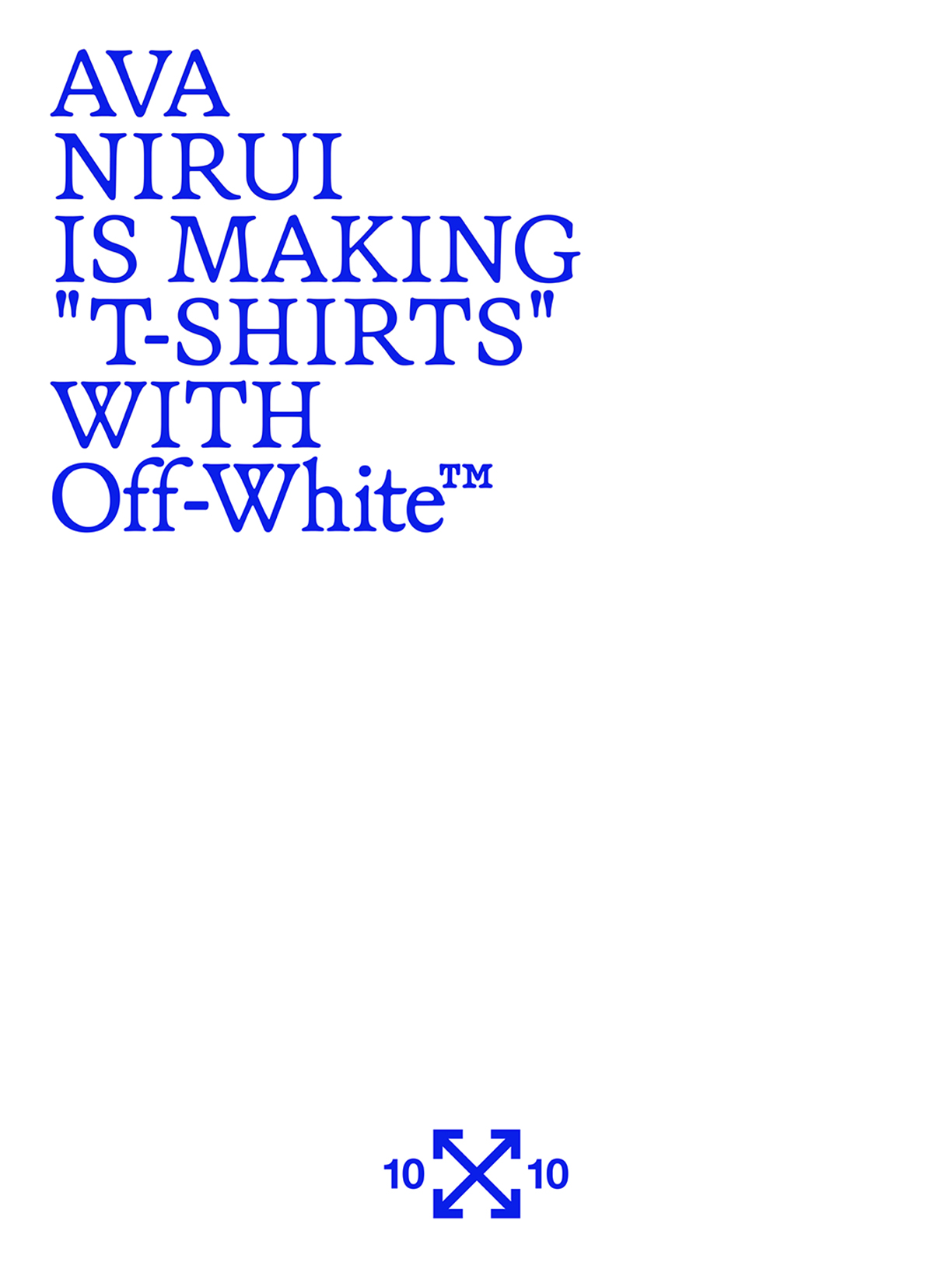 【完売商品】NEAU Calme Stole(off white) 10x10 Capsule: Off-White™ Collab 2026 | Ten Icons Reimagined