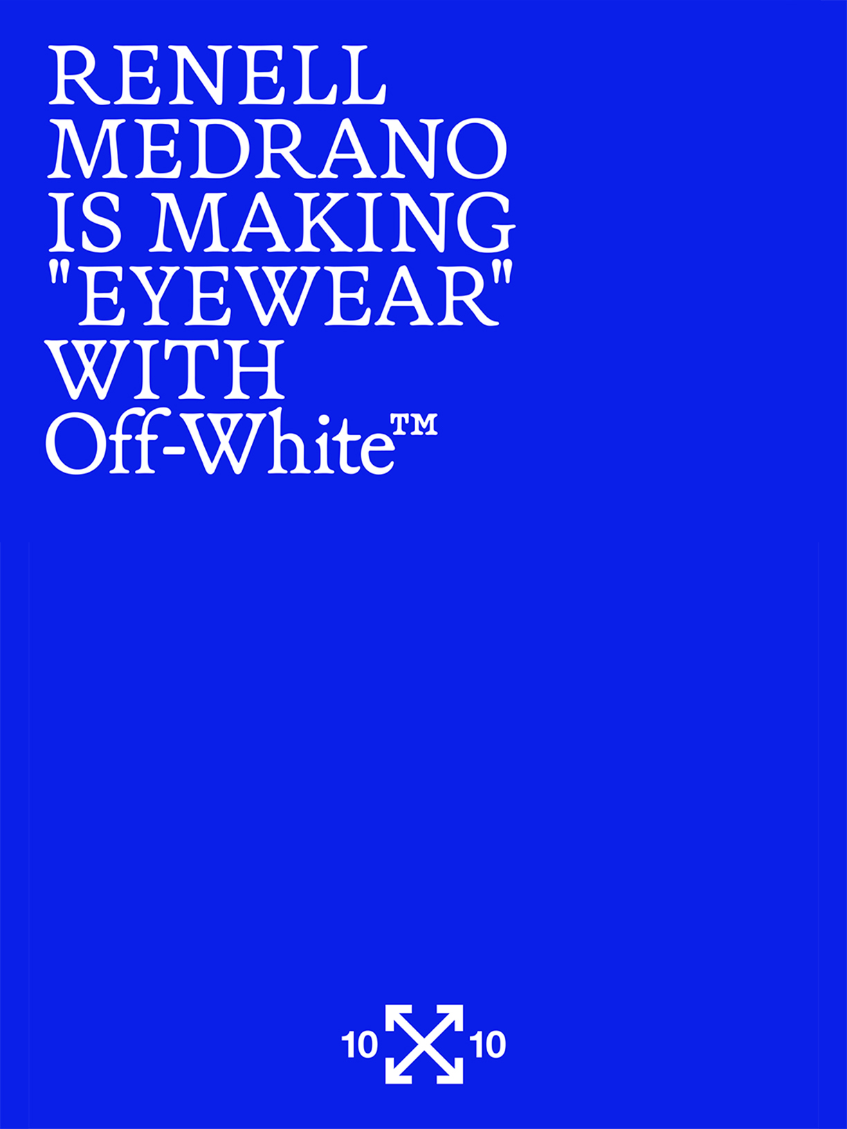 【完売商品】NEAU Calme Stole(off white) 10x10 Capsule: Off-White™ Collab 2026 | Ten Icons Reimagined